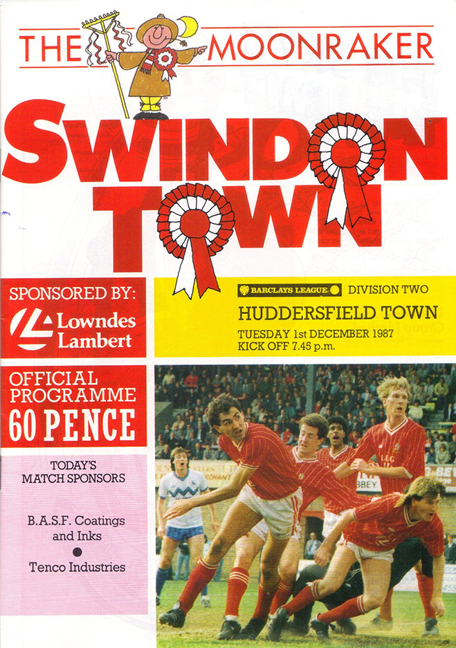 <b>Tuesday, December 1, 1987</b><br />vs. Huddersfield Town (Home)